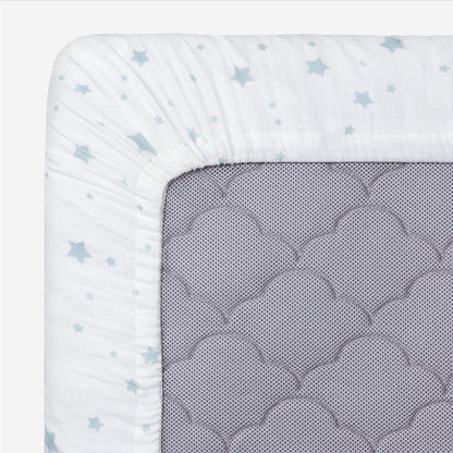 Newton Baby Mini Crib Fitted Sheets (2-Pack) | Organic Muslin Cotton, Breathable & Soft Baby