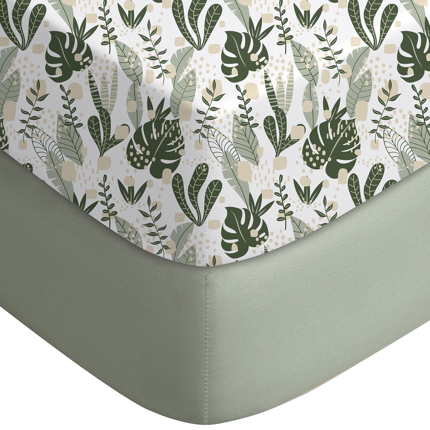 Yoofoss Pack and Play Sheets Fitted, Mini Crib Sheets 2-Pack for Pack N Play Mattress, Stretchy