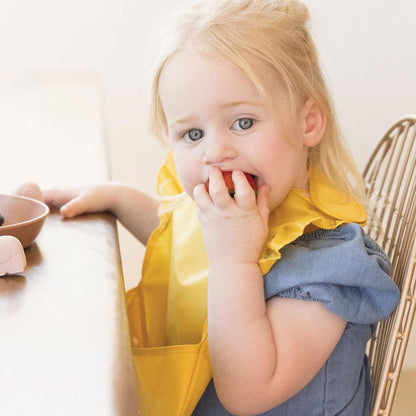 Tiny Twinkle Mess Proof Baby Bibs for Eating - Waterproof, Wipeable Bibs - Toddler Bibs - Travel