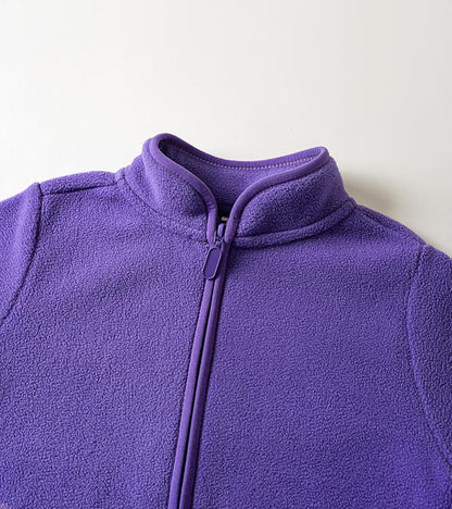 Toddler Fleece Jacket Kids Lightweight Outerwear Boys Girls Long Sleeve Fall Spring Coat 2-12 Years
