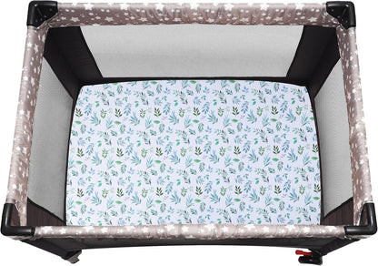 Pack and Play Sheets Fitted, 2 Pack Pack n Play Sheets for Graco Pack n Play Mattress, Unisex