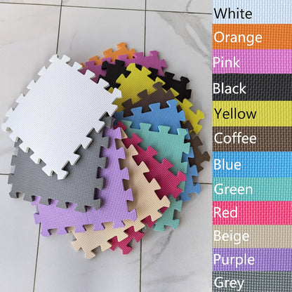 MQIAOHAM® 18 Pieces Puzzle Play Mats, Soft Baby Play Mat, Kids Interlocking Foam Floor Tiles, Toddlers Carpet Playmats
