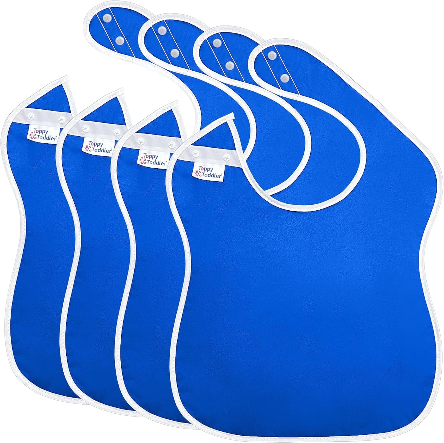 Large Waterproof Bibs Primary Collection - 4pk, 12pk, 48pk