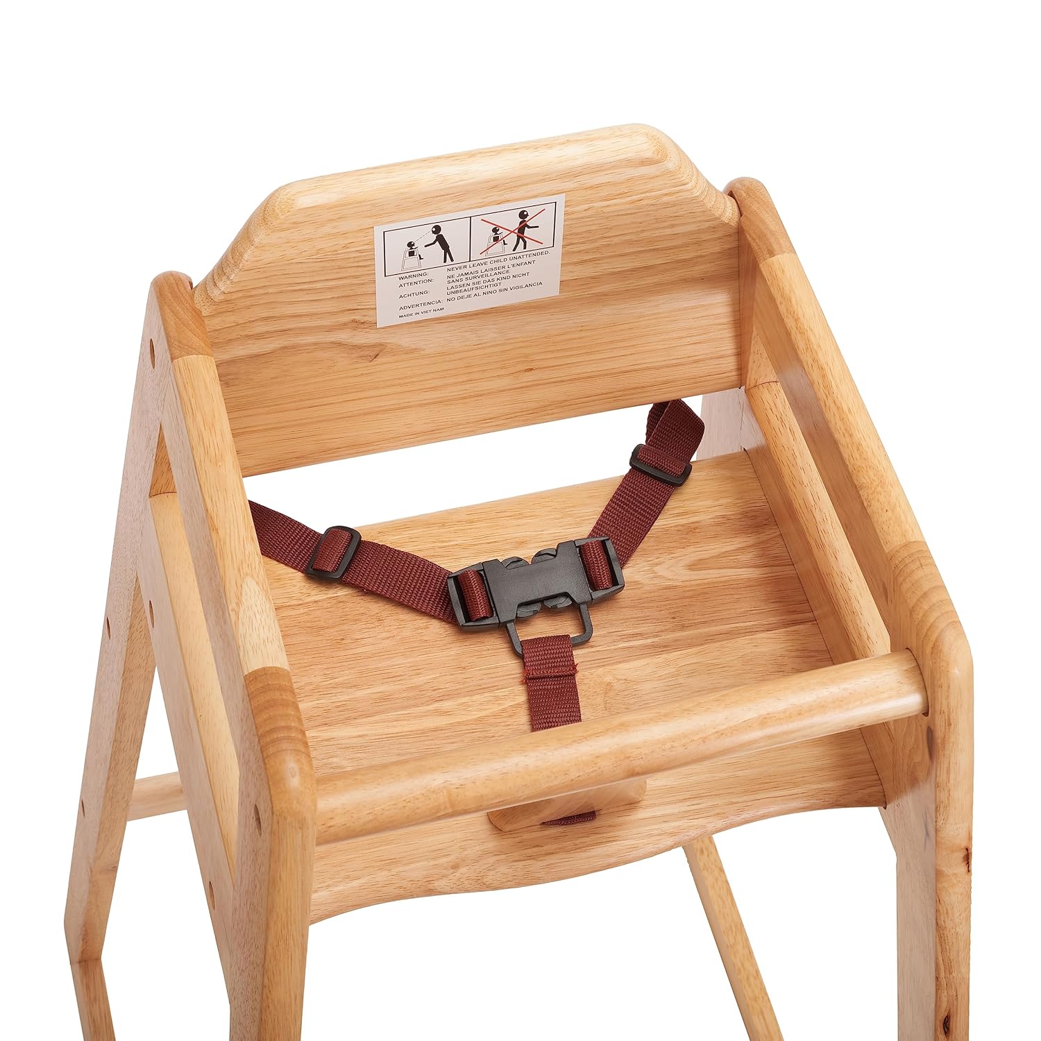 Seating Ready-to-Assemble Restaurant Wood Bar Height High Chair, Baby Highchairs, Durable Dining