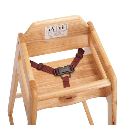 Seating Ready-to-Assemble Restaurant Wood Bar Height High Chair, Baby Highchairs, Durable Dining