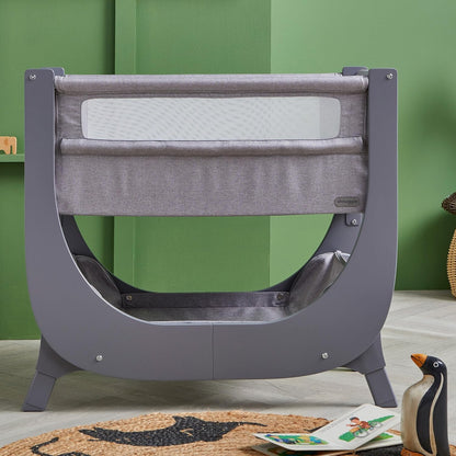 Air Lite Bedside Infant Crib | Breathable Mesh Sides, Drop-Down Panel, Reflux Incline, Adjustable