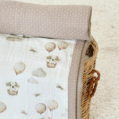 Personalized Baby Blanket with Name – Handmade 100% Organic Cotton Newborn Gift | Custom Knit