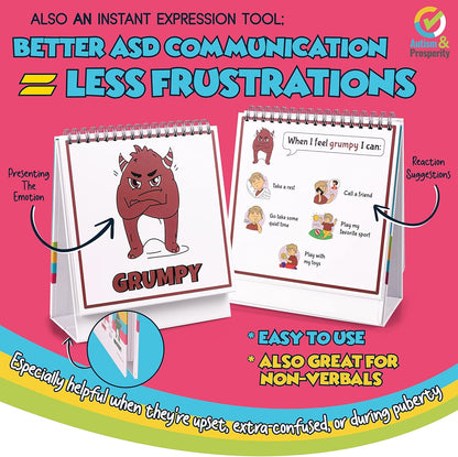 Kids Emotions & Social Life Skills Autistic Children Set ASD Child Boys Girl Teen Learning Materials Toys Game Sensory Special Needs No 1-3 Toddlers Age Gifts 3 4 5-7 8-12 Products