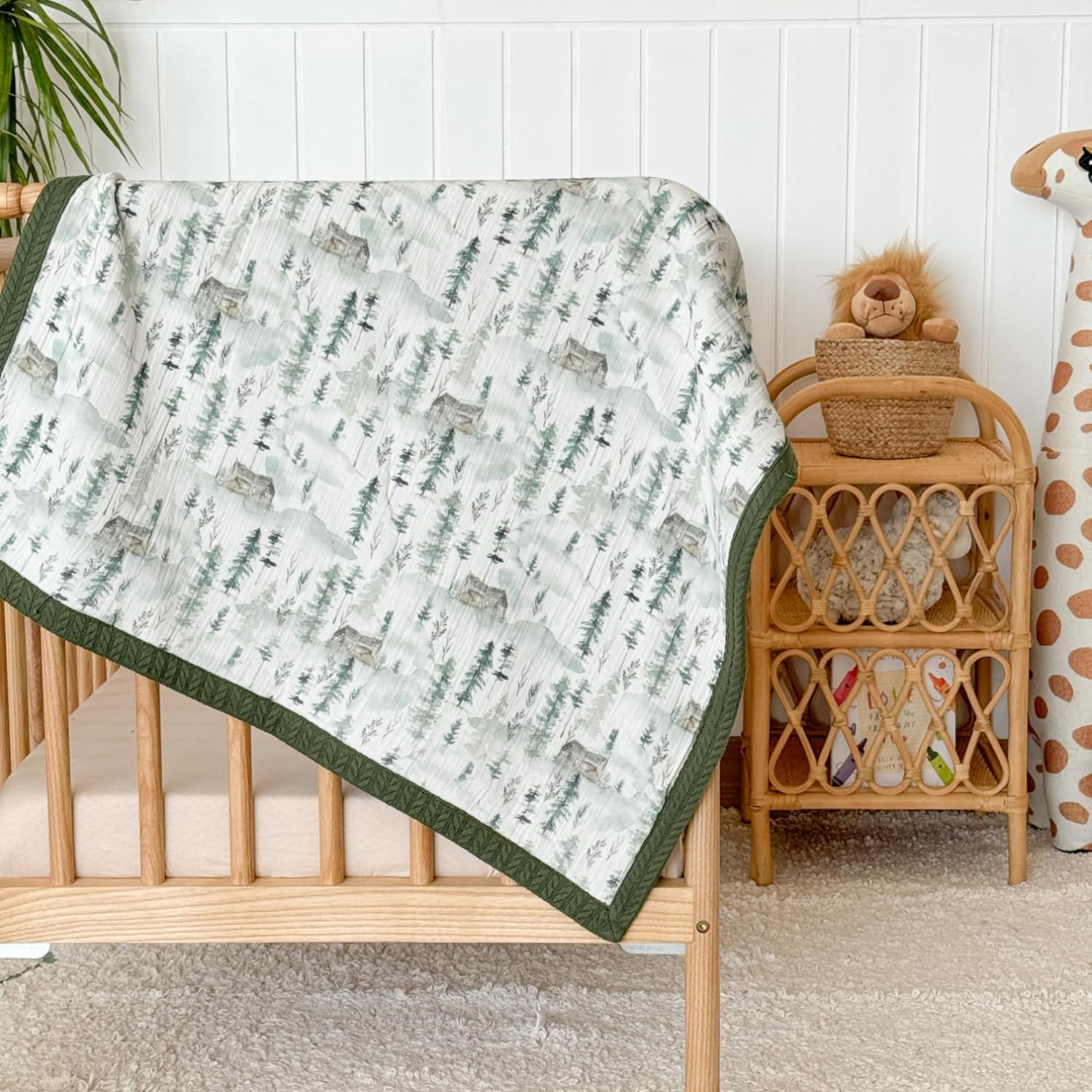 Personalized Baby Blanket with Name – Handmade 100% Organic Cotton Newborn Gift | Custom Knit