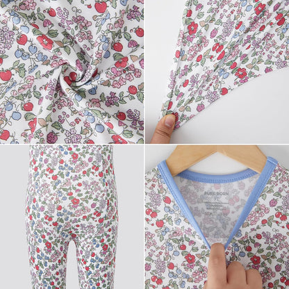 pureborn Baby Toddler Kids Viscose from Bamboo Pajamas Set Pjs 2pcs 18M-8Y