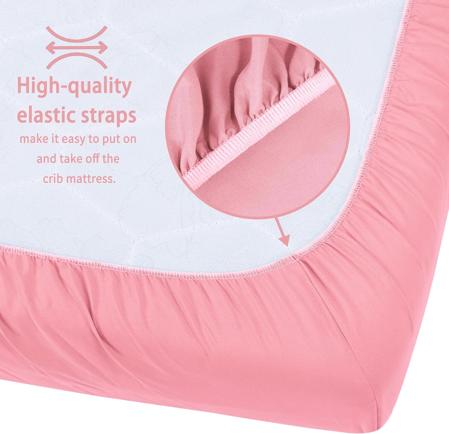 Pack and Play Sheets Fitted, 2 Pack Pack n Play Sheets for Graco Pack n Play Mattress, Unisex