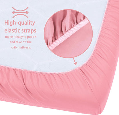 Pack and Play Sheets Fitted, 2 Pack Pack n Play Sheets for Graco Pack n Play Mattress, Unisex