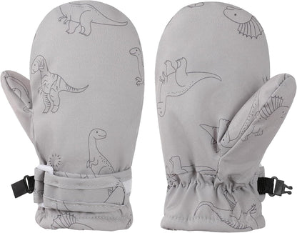 Toddler Gloves Kids Mittens Winter Warm Lined Fleece Gloves Waterproof Snow Baby Mitten for Boys Girls