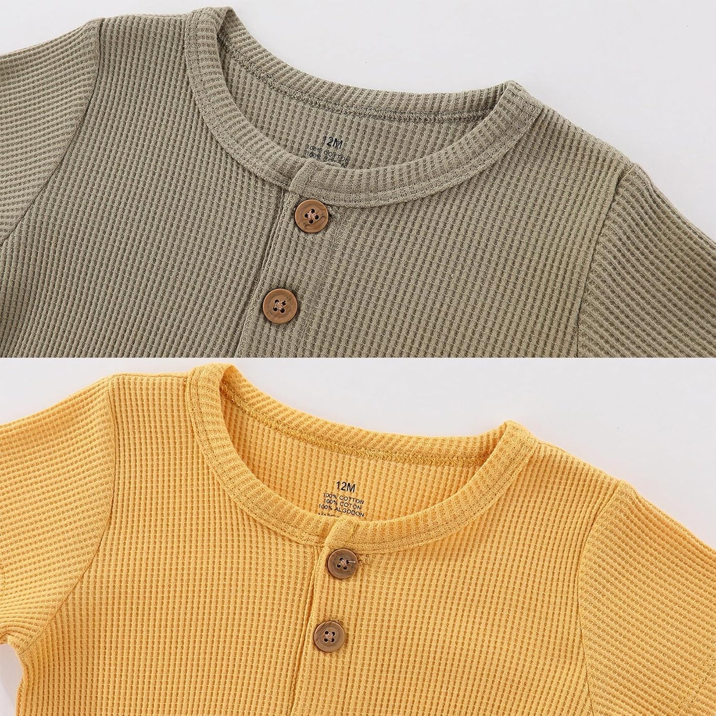 Baby Bodysuits Solid Romper One-Piece Newborn Clothes 2 Pack Baby Shower Gifts