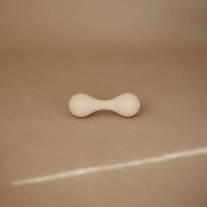 mushie Silicone Baby Shaker Rattle Toy | Ages 3+ Months (Shifting Sand)