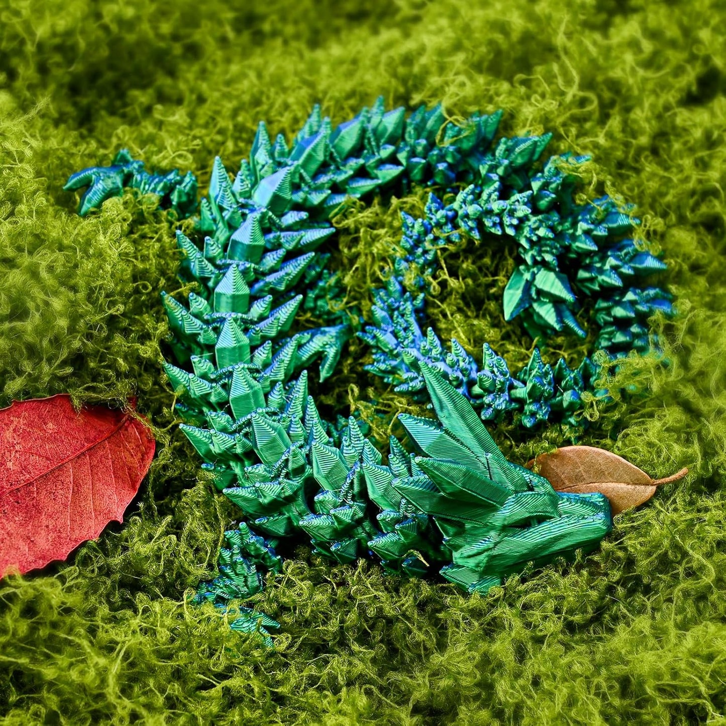 12inch Dragon Egg, Year of The Dragon, 3D Printed Dragon, Executive Desk Toys, Articulated Dragon, Fidget Toys Gifts for Adults Graduates Students Teachers (Green)