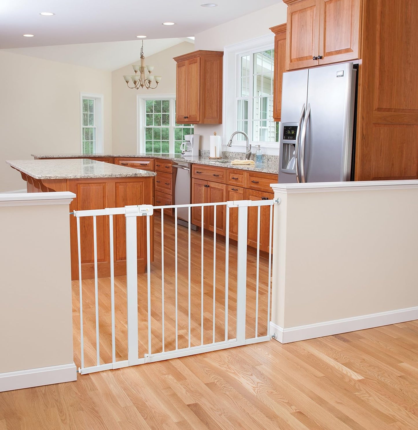 Safety 1st Extra Wide Baby Gate with Door: Premium Child Safety, Extra Tall Gate for Doorways, Dog Gates, Easy Installation, 36" Tall & Wide, Fits 29"-47"