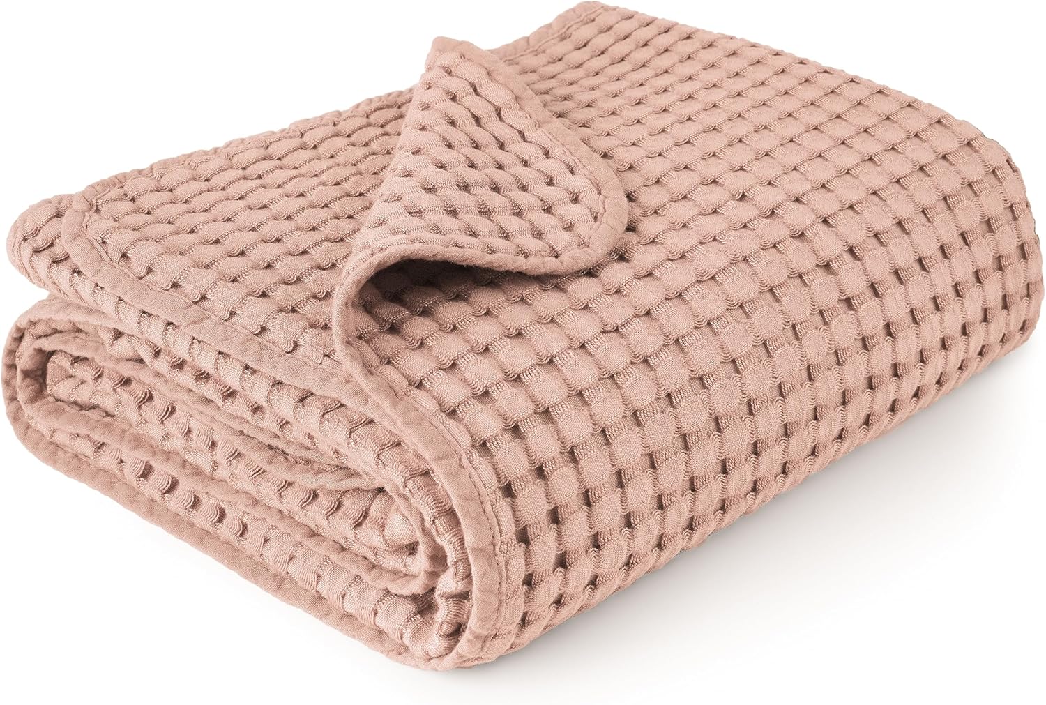 Konssy Waffle Baby Blanket - Soft & Cozy Nursery Swaddle Blanket, Lightweight Toddler Throw for