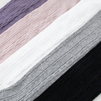 Looching Pack of 5 Toddler Baby Girls Leggings Tights Cotton Cable Knit Stocking Pants Pantyhose for 1-12T