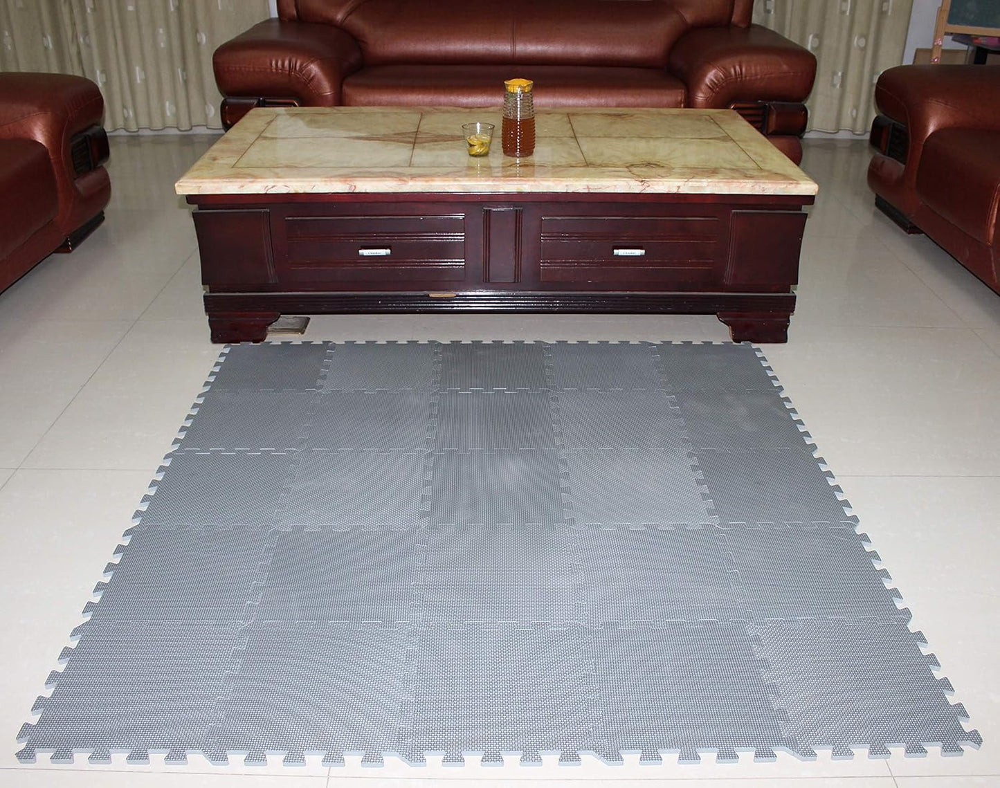 MQIAOHAM® 25 Pieces Puzzle Play Mats, Soft Baby Play Mat, Kids Interlocking Foam Floor Tiles, Toddlers Carpet Playmats G301025-112