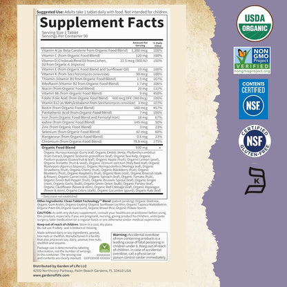 Garden of Life Prenatal Vitamins for Women, Organics Folate for Energy & Healthy Fetal Development