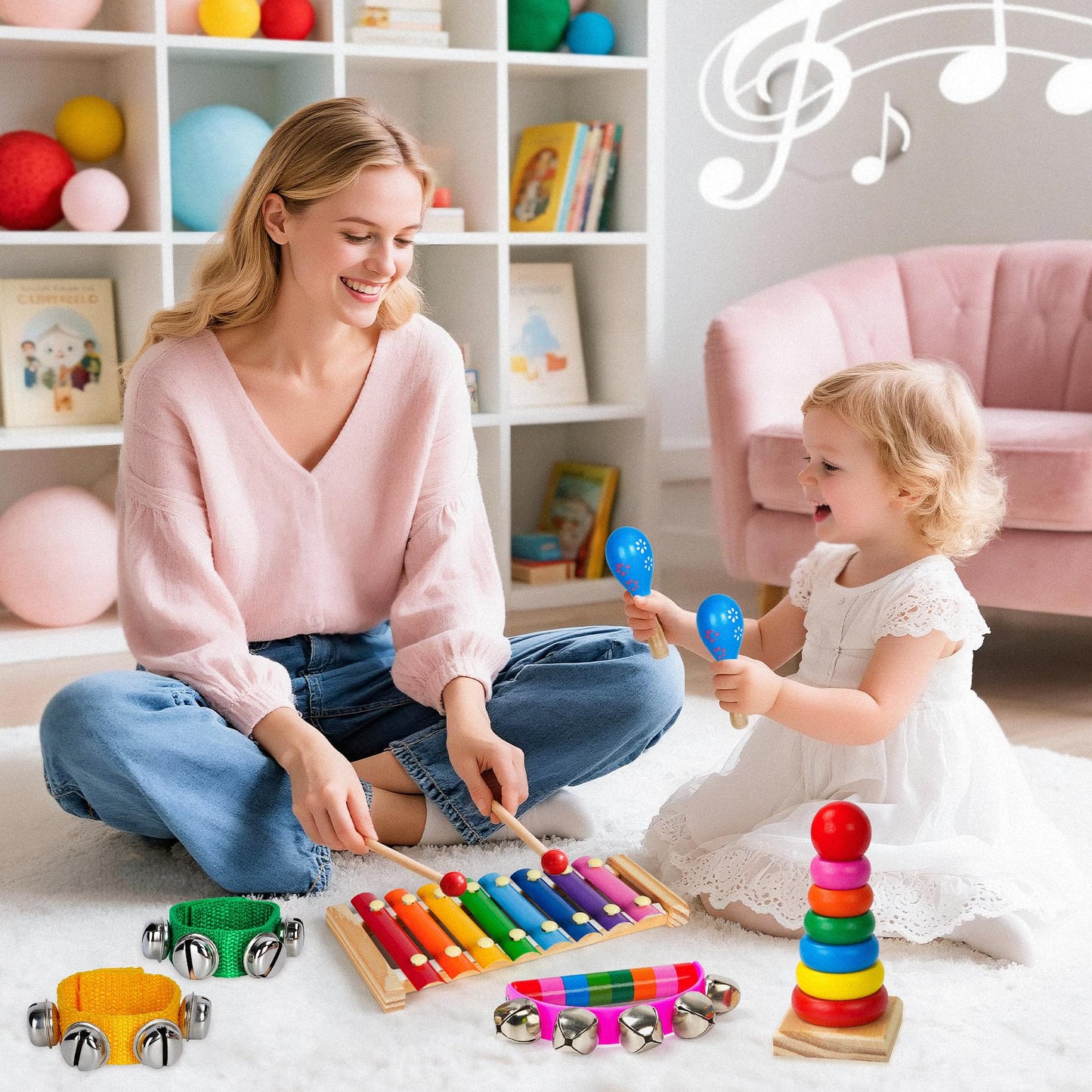 Childom Kids Musical Instruments for Toddlers,Baby Musical Toys for Toddlers,Preschool Educational