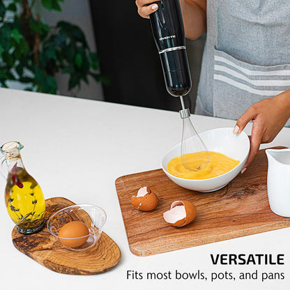 OVENTE Immersion Hand Blender, 300W Electric Handheld Portable Stick Mixer Set with 2 Mixing Speed