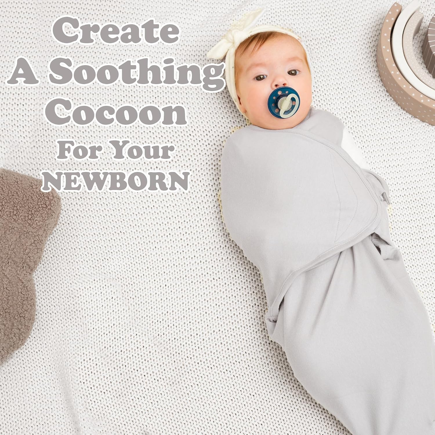 Bublo Baby Swaddles for Newborns - 3 Pack Baby Swaddles for 0-3 Months - Baby Swaddle Sleep Sack