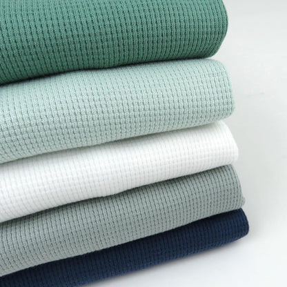 HonestBaby 5-pack Waffle Henley Long Sleeve Shirts 100% Organic Cotton for Infant Baby and Toddler Boys, Unisex
