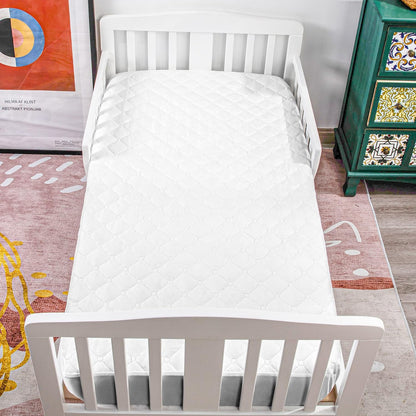 NTBAY 2 Pack Waterproof Mini Crib Mattress Protector, Quilted 24"x38" Fitted Mattress Cover