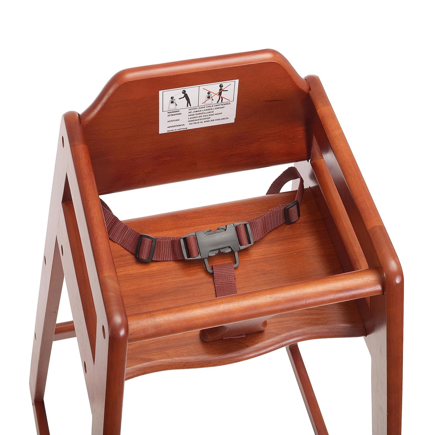 Seating Ready-to-Assemble Restaurant Wood Bar Height High Chair, Baby Highchairs, Durable Dining