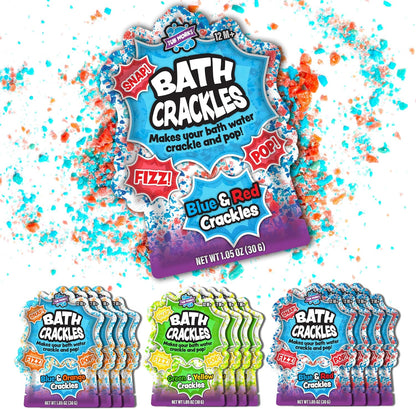 Tub Works® Bath Crackles Bath Toy, Variety 12 Pack | Nontoxic & Fragrance-Free | Makes Bath Water