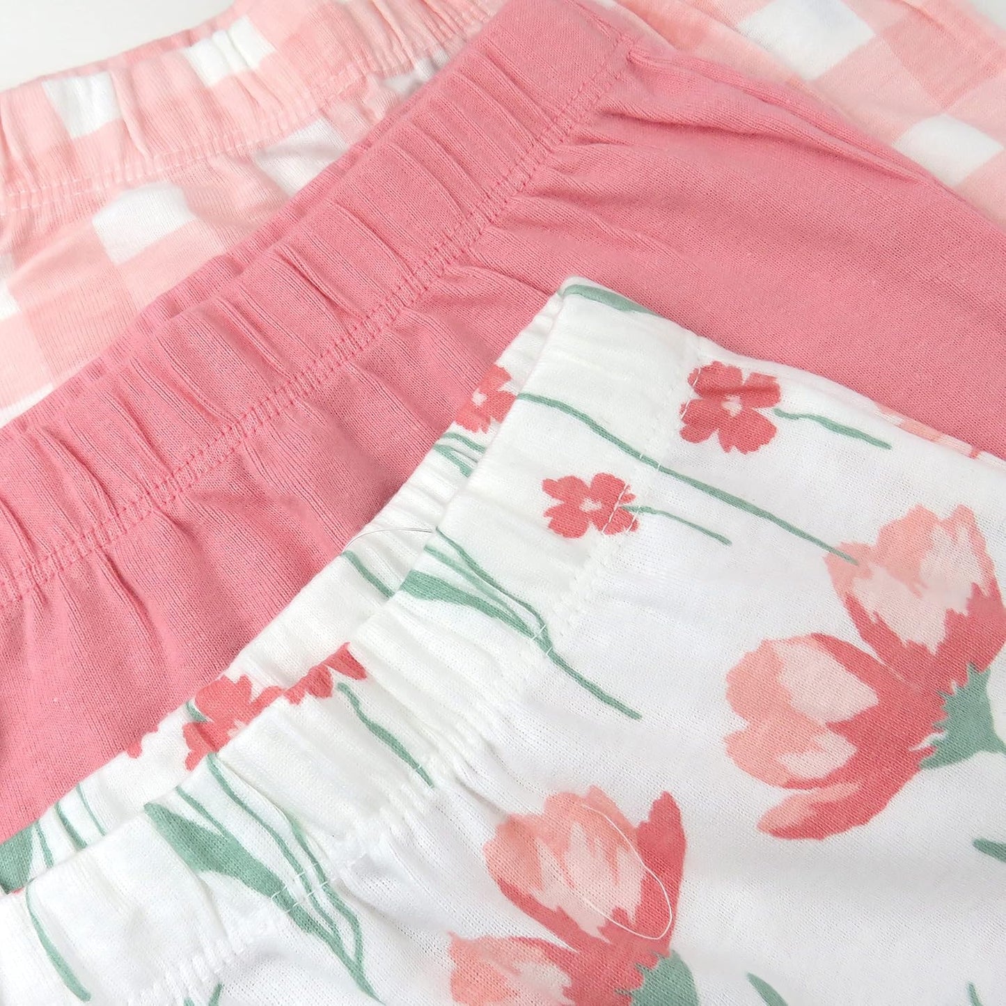 HonestBaby 3-pack Footed Pants Roomy Fit Pull on Bottoms 100% Organic Cotton for Infant Baby Boys, Girls, Unisex