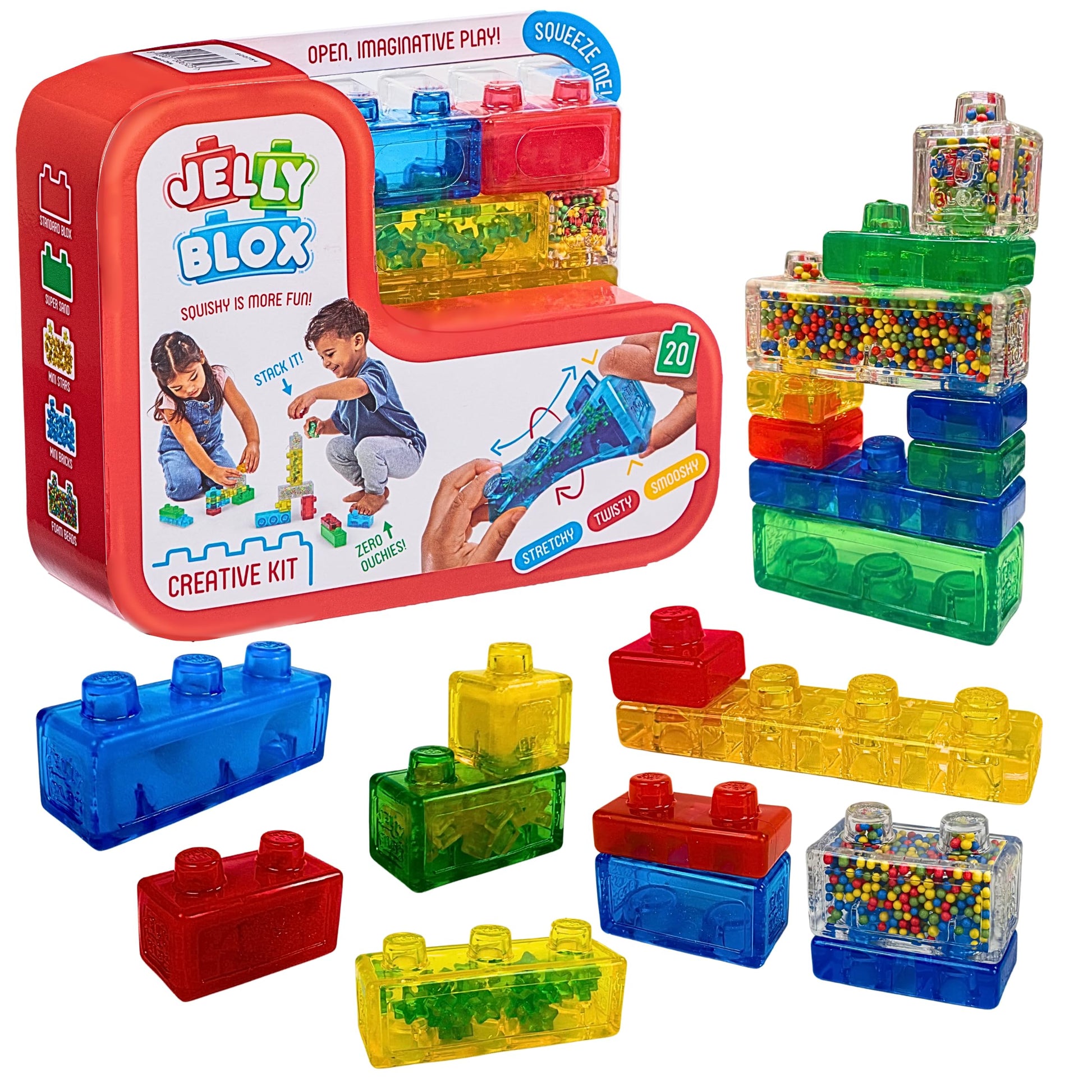 Goliath Jelly Blox Creative Kit | Includes 20 Blocks | Toddler & Preschool Building Blocks Kids Can