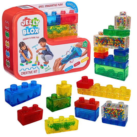 Goliath Jelly Blox Creative Kit | Includes 20 Blocks | Toddler & Preschool Building Blocks Kids Can