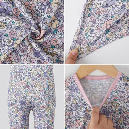 pureborn Baby Toddler Kids Viscose from Bamboo Pajamas Set Pjs 2pcs 18M-8Y