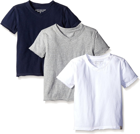 Burt's Bees Baby Baby Boys Tees, Short Long Sleeve T-Shirt V-Neck Crew Infant and Toddler Top, 100% Organic Cotton