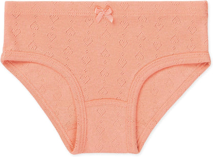 Lucky & Me Erica Girls Bikini 100% Organic Cotton Children's Underwear 6 Pack