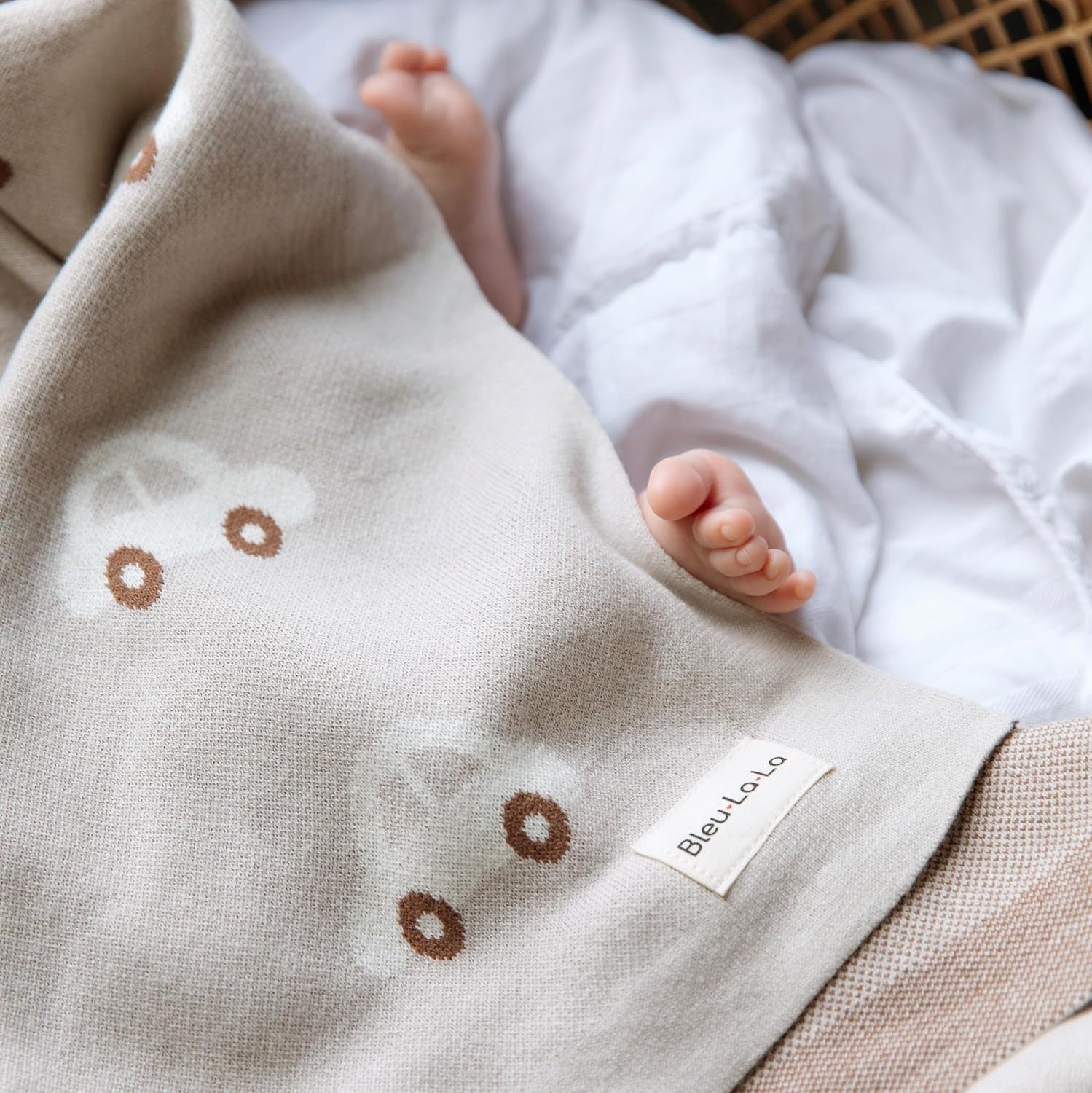 Baby Receiving Blanket for Boys 100% Cotton Buttery Soft Cozy Receiving Swaddle Crib Stroller