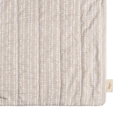 Crane Baby Changing Pad Cover, 100% Cotton Sateen Exterior Change Pad Cover, Neutral Dot, 16" x 32", Fitted Changing Pad Covers, Changing Table Pad Cover for Nursery, Baby Registry or Shower Gift
