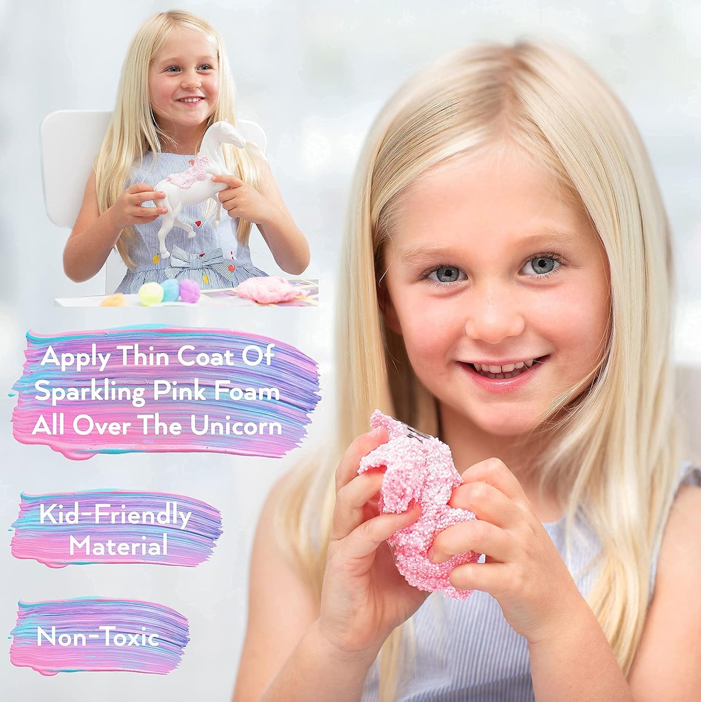 TOYLI Unicorn Modeling Art Kit - Unicorn Crafts for Kids 4-6