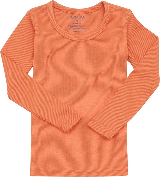 AVAUMA Baby Boys Girls Pajama Set Kids Toddler Snug fit Ribbed Sleepwear pjs for Daily Life Style