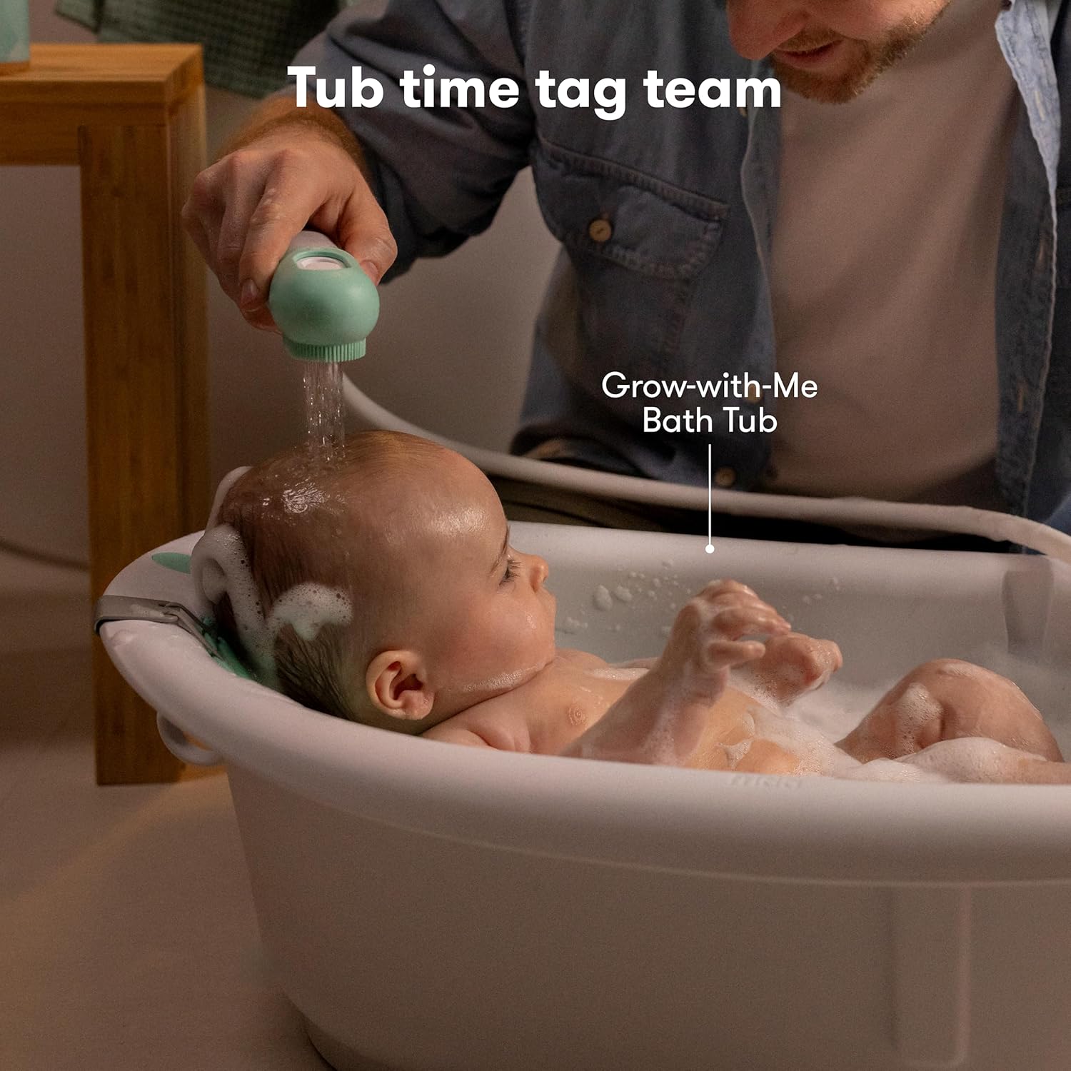 Frida Baby Control The Flow Bathtub Sprayer Attachment for Baby Bathtub, Shower Head with Scalp