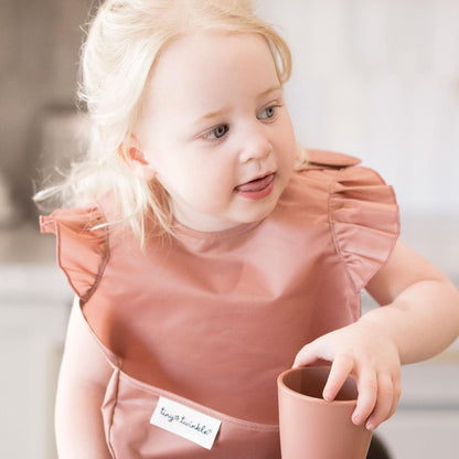 Tiny Twinkle Mess Proof Baby Bibs for Eating - Waterproof, Wipeable Bibs - Toddler Bibs - Travel