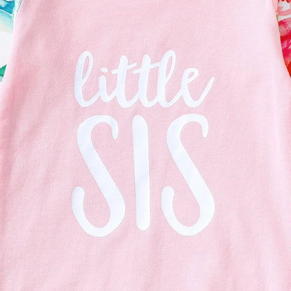 AMAWMW Newborn Baby Girl Little Sister Sleeper Gown Stripe Long Sleeve Nightgown Pajamas Gifts Stuff Essential Outfit