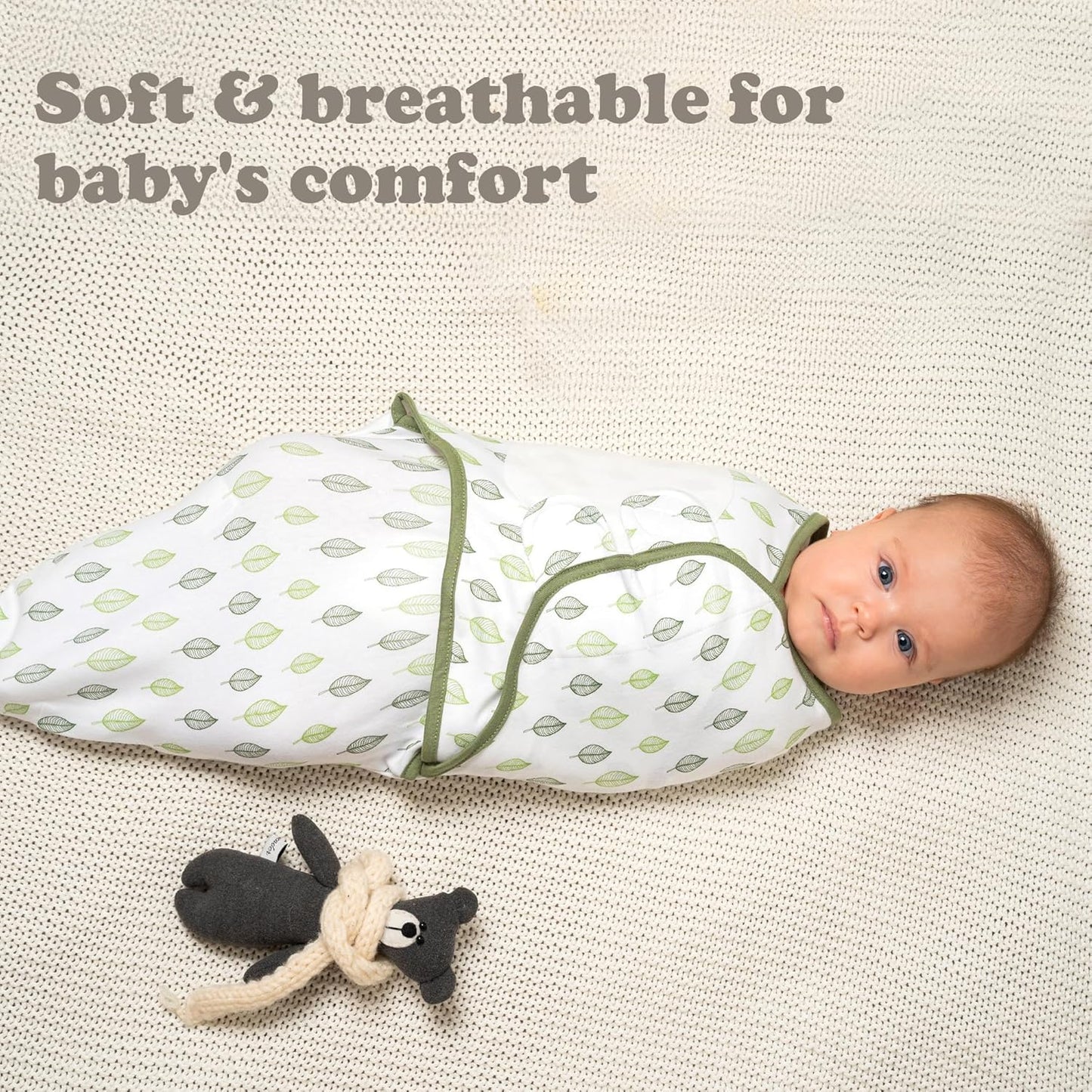 Bublo Baby Swaddles for Newborns – 3-Pack Infant Swaddles 0-3 Months – Adjustable Swaddle Sleep
