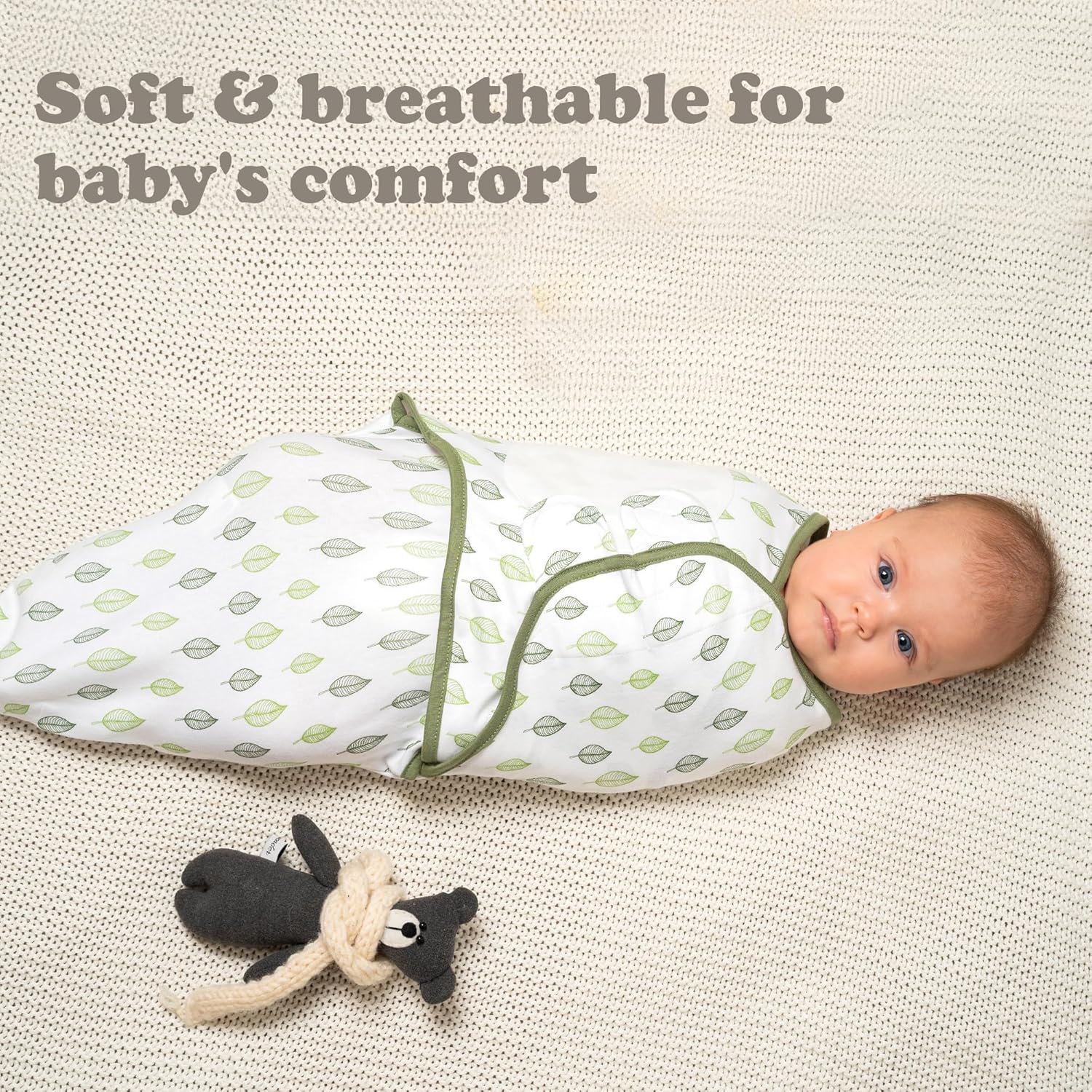 Bublo Baby Swaddles for Newborns – 3-Pack Infant Swaddles 0-3 Months – Adjustable Swaddle Sleep