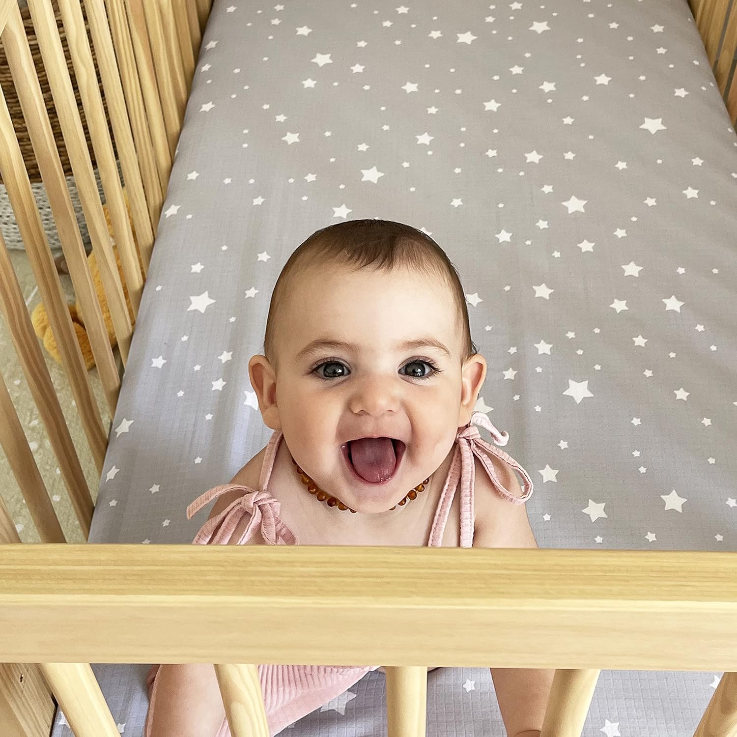 Newton Baby Fitted Mini Crib Sheets (2-Pack) | Organic Muslin Cotton, Breathable & Soft Baby