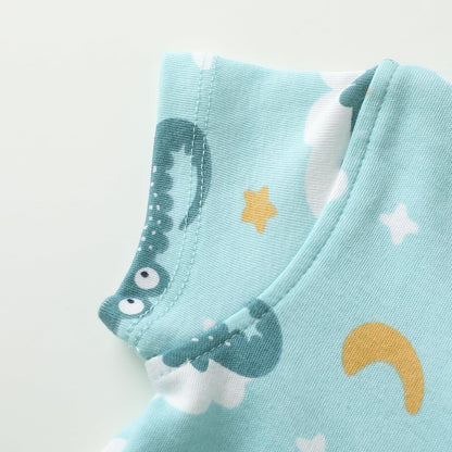 Owlivia Baby Boy Romper, Unisex Short-sleeve Summer Outfit, 100% Organic Cotton Girl One-Piece Jumpsuit