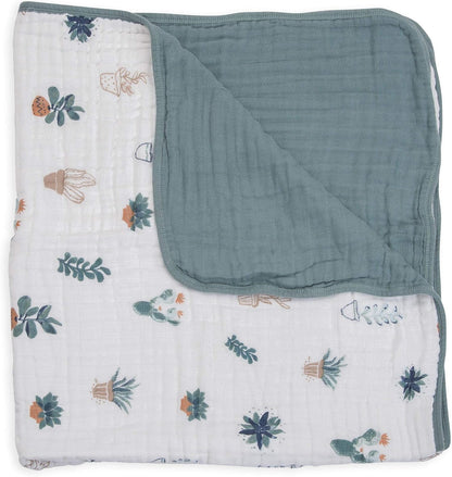 Little Unicorn Original Premium Cotton Quilt | Multi-Layered & Extra-Soft Muslin Fabric |for Babies